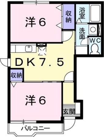 コンフォルヴィラの物件間取画像